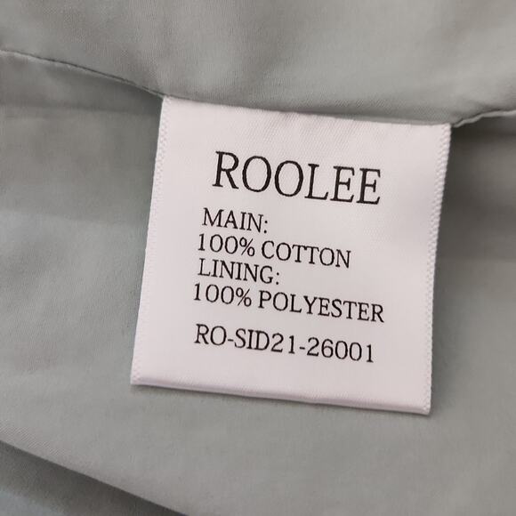 Roolee Women's Sage Green Cape Jacket Size Med Full Zip Ripstop Earth Tone NWT - Picture 10 of 13